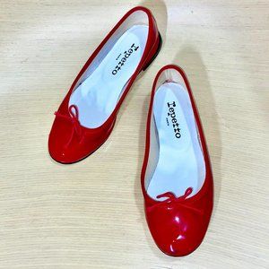Repetto Red Patent Ballerina Flat